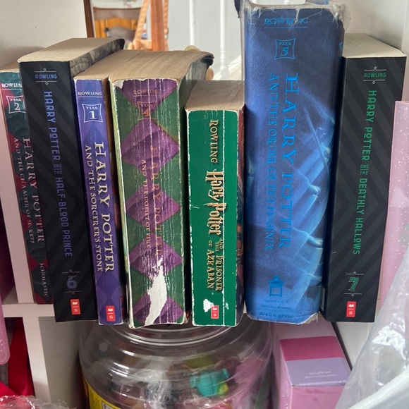 Harry Potter Hardback PaperBack Novel Set of Seven Books Novels - Picture 1 of 1